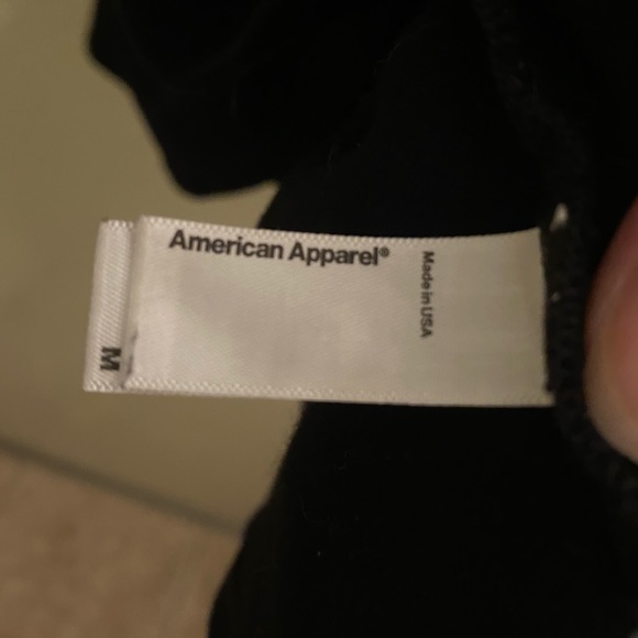 American Apparel a-line 3/4 sleeve black dress size M, NWOT - Picture 2 of 3